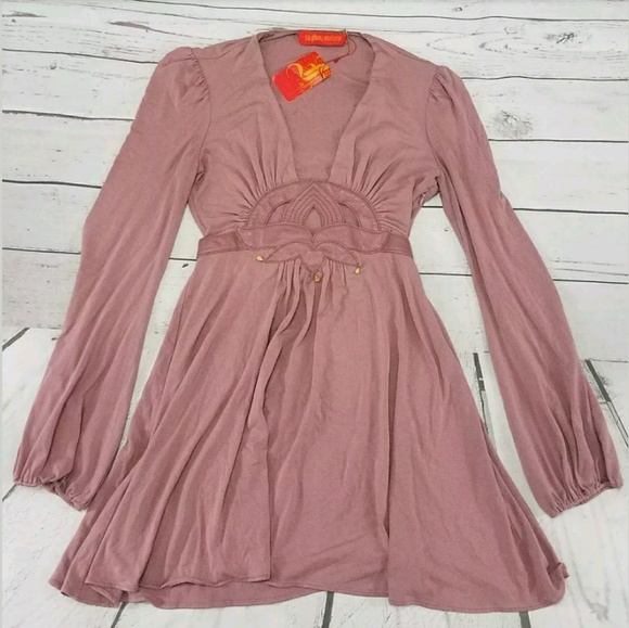 Ingwa Melero Dresses & Skirts - Ingwa Melero Jersey Lotus Mini Dress Size Small